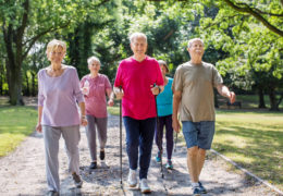 Bien dans mon corps, groupe de retraité qui pratiquent une activité physique, de la marche