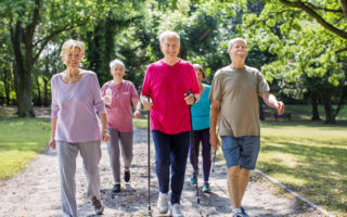 Bien dans mon corps, groupe de retraité qui pratiquent une activité physique, de la marche