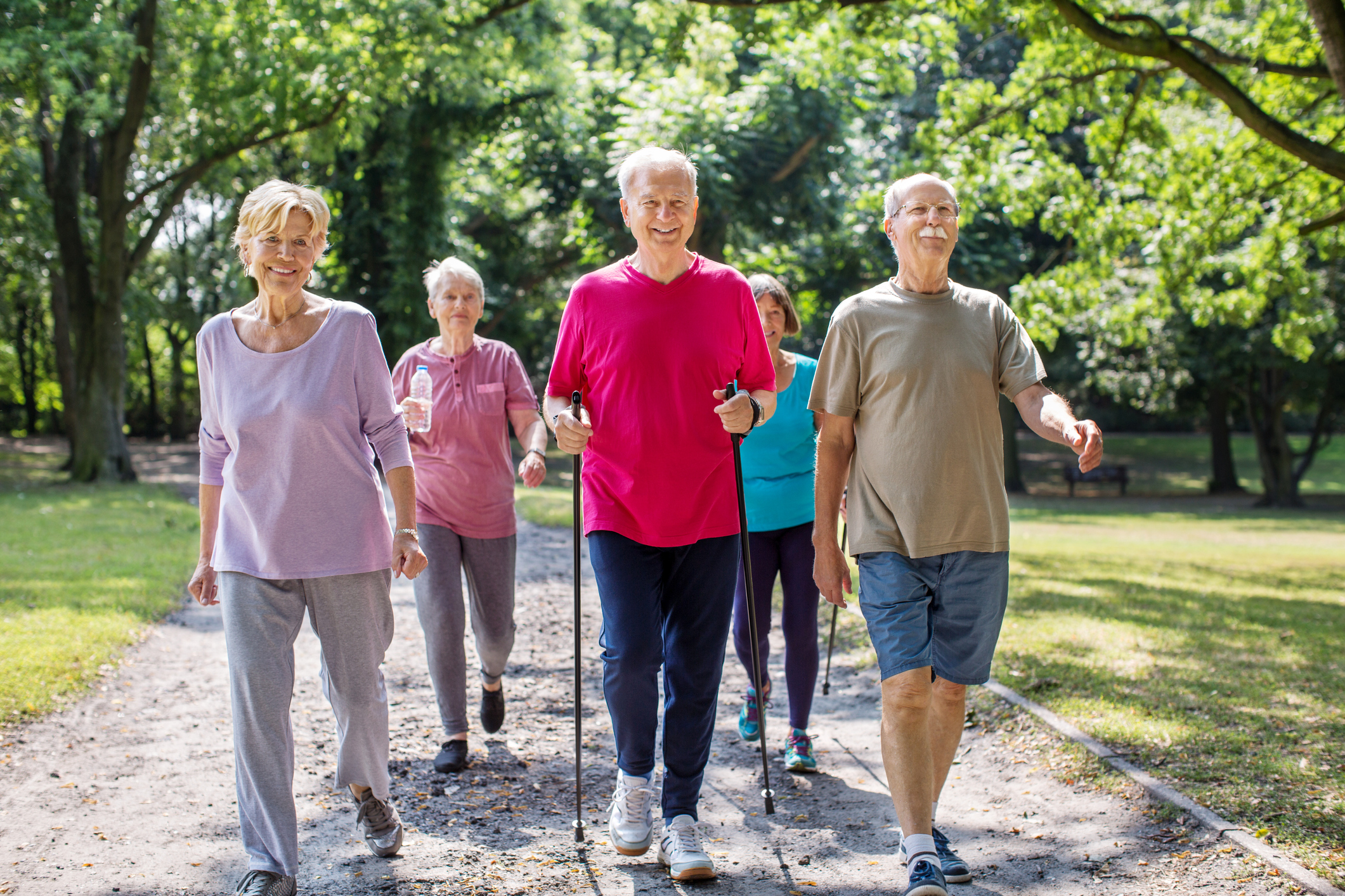 Bien dans mon corps, groupe de retraité qui pratiquent une activité physique, de la marche